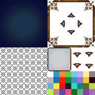 青いメニュースキン