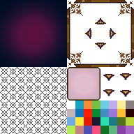 紫色のメニュースキン