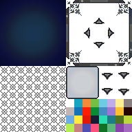 青いメニュースキン