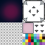 紫色のメニュースキン