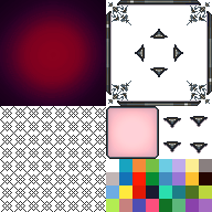 赤いメニュースキン