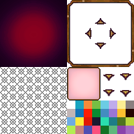 赤いメニュースキン