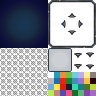 青いメニュースキン