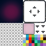 紫色のメニュースキン